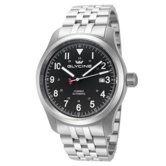 Glycine Combat Field Automatic Black Dial Mens Watch GL0558
