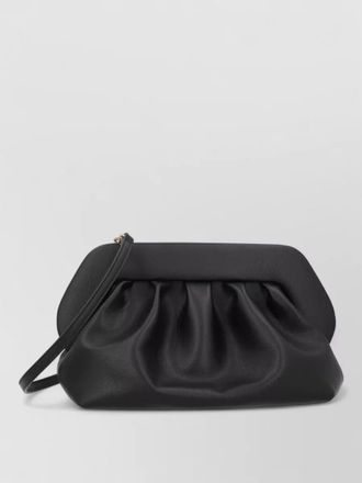 Themoir&egrave; rectangular pleated clutch bag detachable strap