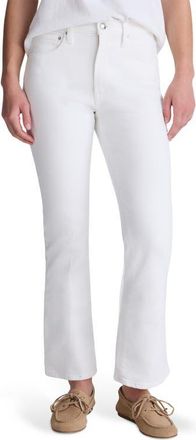 Madewell Stretch Flare Crop Jeans in Tile White at Nordstrom, Size 31