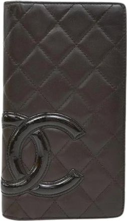 Chanel Pre-owned Wallets, female, Brown, Size: ONE SIZE Pre-owned Leather Wallet