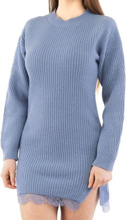 Moschino Womens Purple Wool Casual Dress