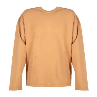 Diesel Felpa con Tintura a Capi - - Tops - Uomo - Arancione - S