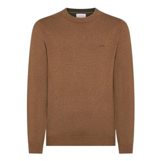 Sun 68 Deserto Sweater - Knitwear - Hombre - Marr&oacute;n - 2XL