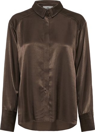 Karen by Simonsen Overhemd met lang mouwen KBBlanca Feminine brown