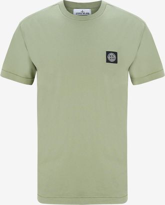 Stone Island Kurzärmeliges T-Shirt aus Baumwolle 2100027