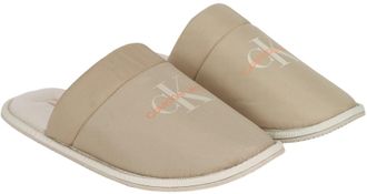 Calvin Klein Jeans Men Slippers Warm, Multicolor (Plaza Taupe/Apricot Orange), 10 UK