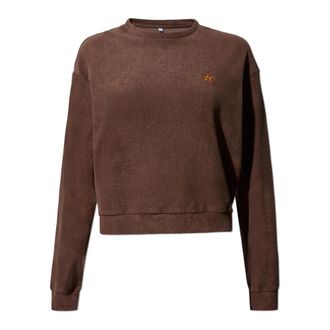 Perfect Moment Frotte Katoenen Sweatshirt - Dames - Sweatshirts - Bruin - S - Katoen - Hoodies & sweatvesten