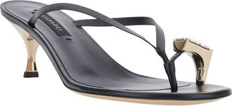 Casadei Womens Sandals Giulia Black Leather Calf