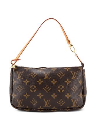 Louis Vuitton Pochette Accessoires canvas clutch met monogram - Bruin