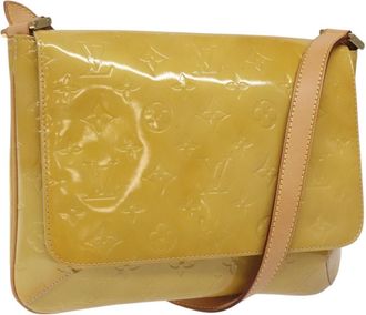 Louis Vuitton Thompson Street Handbag Monogram Vernis Beige Patent_Leather Bag (Pre-Owned)