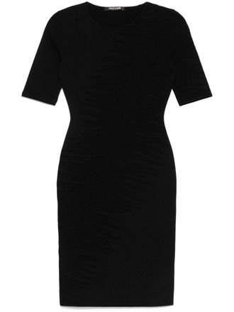 Roberto Cavalli Mini-jurk met opengewerkte details - Zwart