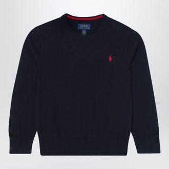 Polo Ralph Lauren Navy Blue Cotton Sweater