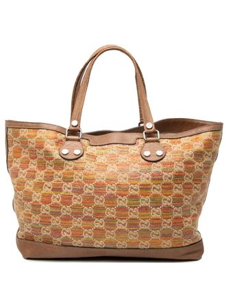 Gucci 2000-2015 GG Straw Libeccio Sunset tote bag - Brown