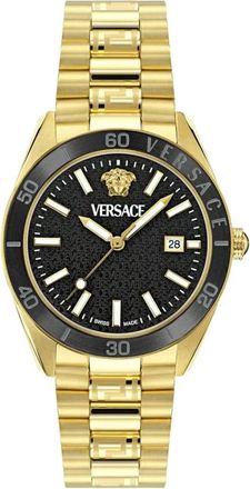 Versace Horloges - Heren - Horloges - Geel - ONE Size - Accessoires