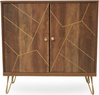 Premier Housewares Interiors by Premier Ample Storage Of Two Door Sideboard, Sturdy And Stable Industrial Sidebaord Cabinet, Sleek Kitchen Sideboard