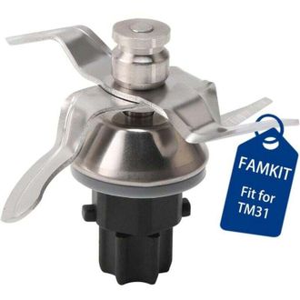 OEM Cuchilla Compatible Con Thermomix Tm31, Cuchilla Mezcladora De Acero Inoxidable, Para Juego De Cuchillas Thermomix Tm31 -crezuo