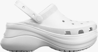 Crocs Womens Crocs 206302-100 CLASSIC BAE Womens Clogs White - Size: 5