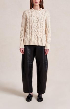 La Ligne Rhys Sweater in Cream at Nordstrom, Size X-Small