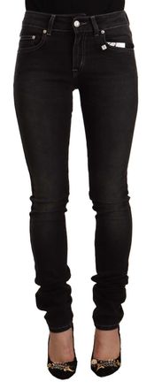 Gianfranco Ferre Washed Mid Waist Cotton Skinny Slim Fit Womens Jeans