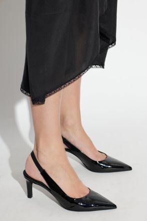 Furla Heeled Slingback Shoes, Womens, Black