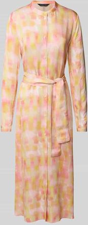 A|X Armani Exchange Midikleid mit Bindeg&uuml;rtel in Rosa, Gr&ouml;&szlig;e 34