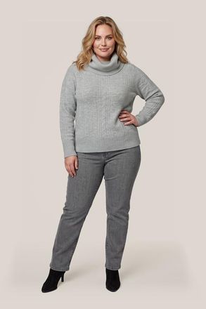 Mart Visser Liv Lurex Trui Grijs / Zilver Maxi