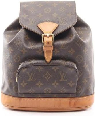 Louis Vuitton Pre-owned Vintage Monogram Rugzak - Dames - Vintage Rugzakken - Bruin - ONE Size - Leer - Vintage
