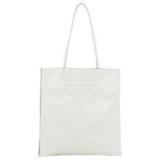 Prada Pre-owned Tote Bags, female, White, Size: ONE SIZE Pre-owned Vintage Tote Bag