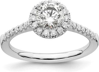 Diamond2Deal 14k White Gold Lab Grown Diamond Wedding Band Ring 1/4Ct Clarity- VS Color- D-E