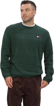 Tommy Jeans TJM REG Textured Sweater EXT - Heren - Sweatshirts & Hoodies - Groen - Maat: XL