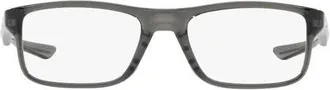 Oakley Plank 2.0 53mm Rectangular Optical Glasses in Grey at Nordstrom