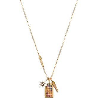 Alex and Ani Harry Potter Hogwarts Great hall Cluster Charm Necklace in Gold at Nordstrom