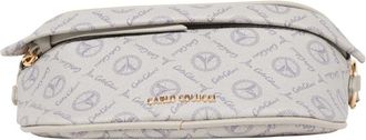 Carlo Colucci Tassen, Dames, Grijs, ONE Size, Schoudertas met logoprint