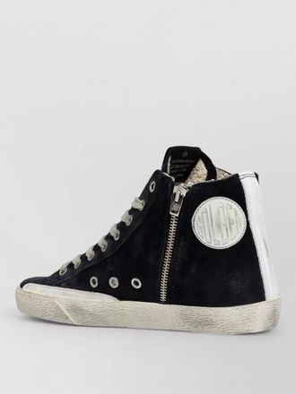 Golden Goose francys suede sneakers round toe star patch