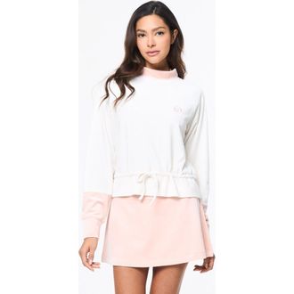 Sergio Tacchini Lina Velour Top in Gardenia at Nordstrom, Size Xx-Large
