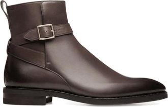 Bally Scaviel leren laarzen met gespbandje - Bruin