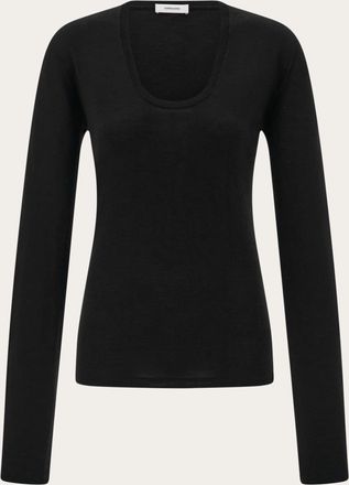 Ferragamo Women Lightweight wool top Black