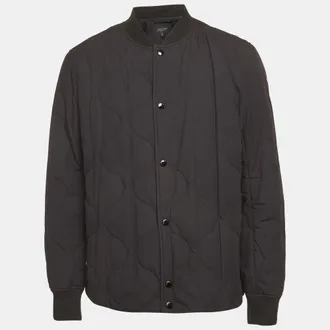 Rag & Bone Rag & Bone Black Cotton Quilted Bomber Jacket