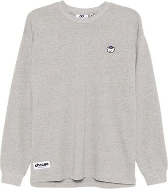 Chocoolate T-shirt con ricamo - Grigio