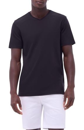 Bugatchi Holden Pima Cotton T-Shirt in Black at Nordstrom, Size Xx-Large