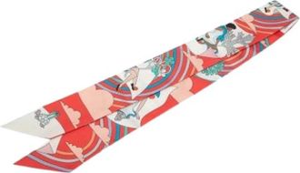 Herm&egrave;s Pre-owned Carres Volants Twilly Sjaal - Dames - Vintage Accessoires - Veelkleurig - ONE Size - Vintage