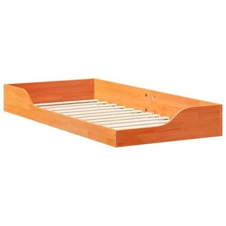 vidaXL Estructura De Cama Marr&oacute;n Cera 100 X 200 Cm Vidaxl