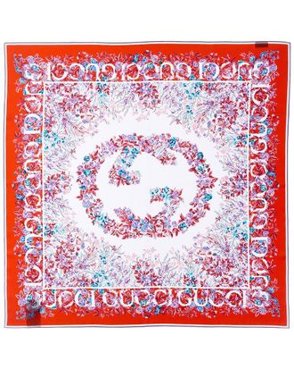 Gucci Floral Silk Scarf