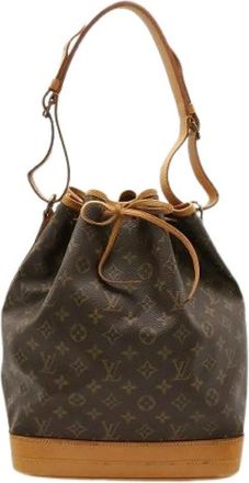 Louis Vuitton Pre-owned Bucket Bags, female, Brown, Size: ONE SIZE Pre-owned Canvas Bucket Bag