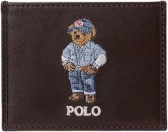 Polo Ralph Lauren Kaarthouder - Heren - Portefeuilles - Bruin - ONE Size - Leer - Accessoires