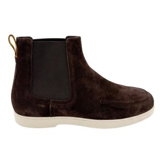 Moorer Schoenen, Heren, Bruin, 42 EU, Leer, Suede Chelsea Boot