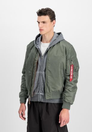 Alpha Industries Bomberjacke ALPHA INDUSTRIES MA-1 VF Vintage Fit 59, Herren, Gr. XS, gr&uuml;n (vintage gr&uuml;n), Obermaterial: 100% Nylon; Futter: 100% Nylon; F&uuml;llung: 100% 