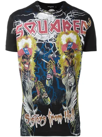 Dsquared2 Sister van Hell T-shirt - Zwart