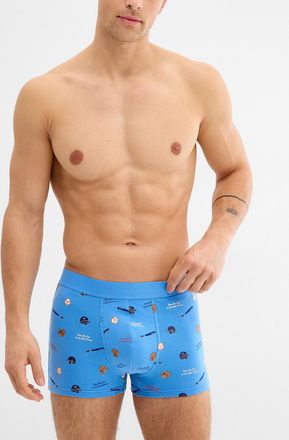 Le 31 Mens 3 funny print trunk Organic cotton
