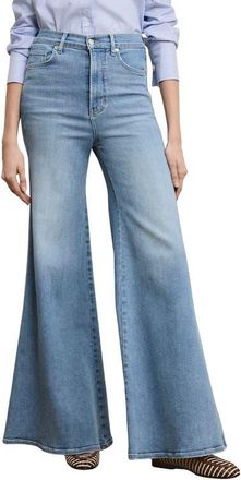 Veronica Beard Jesse Hight Waist Ultra Flare Leg Jeans in Big Splash at Nordstrom, Size 26